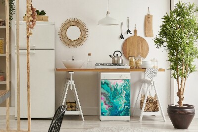 Kilimėlis magnetinė ant indaplovės Žalioji abstrakcija