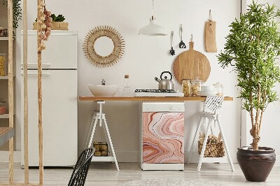 Magnetinis lipdukas indaplovei Ekru abstrakcija