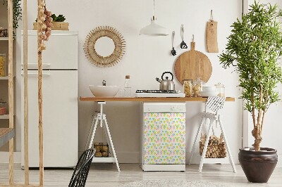 Magnetinis kilimėlis indaplovei Spalvingi trikampiai
