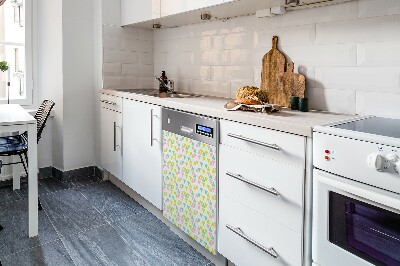 Magnetinis kilimėlis indaplovei Spalvingi trikampiai
