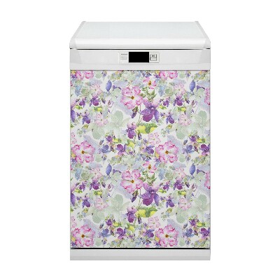 Magnetinis lipdukas indaplovei Violetinės gėlės