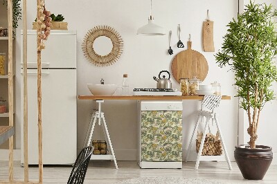 Magnetinis lipdukas indaplovei Tropinės gėlės
