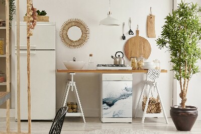 Kilimėlis magnetinė ant indaplovės Žiemos abstrakcija