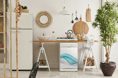 Magnetinis lipdukas indaplovei Mėlynos-pilkos juostelės