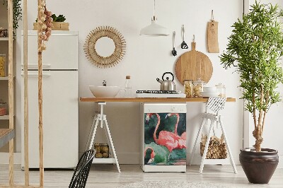 Magnetinis kilimėlis indaplovei Dažytas flamingas