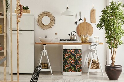 Magnetinis lipdukas indaplovei Raudonos gėlės