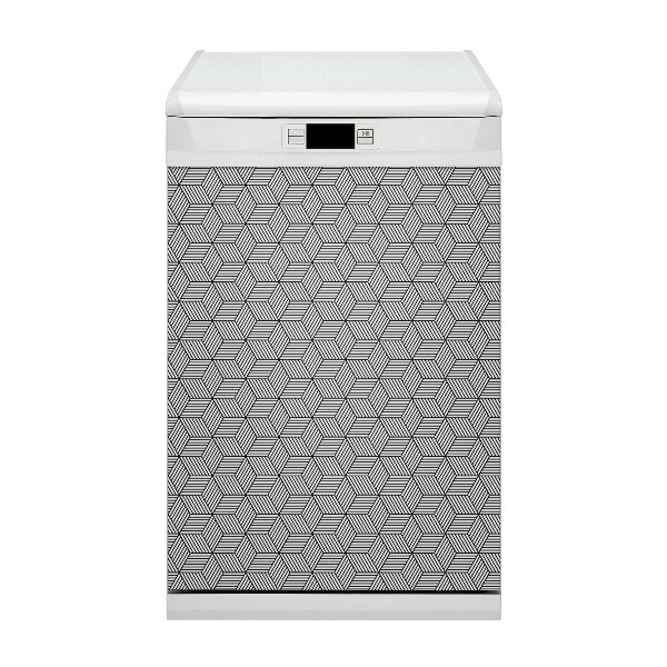 Magnetinis kilimėlis indaplovei Geometriniai kubai