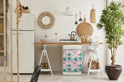Magnetinis lipdukas indaplovei Dažyti flamingai