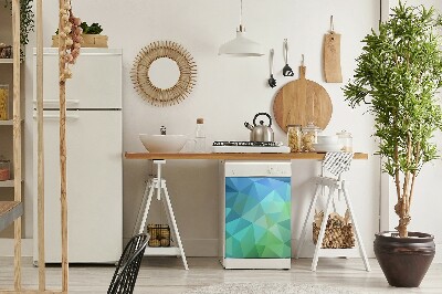 Kilimėlis magnetinė ant indaplovės Mėlyna abstrakcija