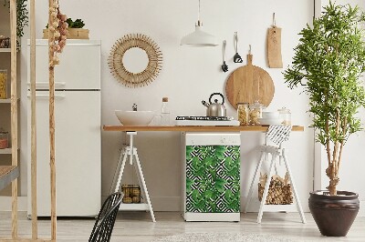 Magnetinis lipdukas indaplovei Tropiniai lapai
