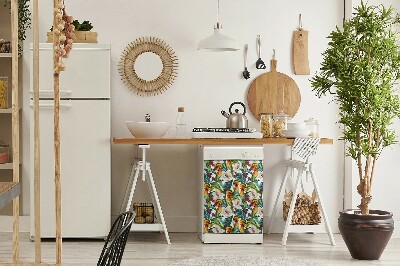 Magnetinis lipdukas indaplovei Egzotiški paukščiai