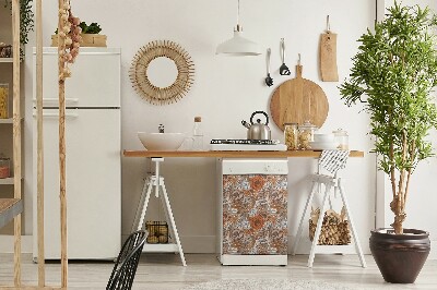 Magnetinis kilimėlis indaplovei Oranžinės rožės