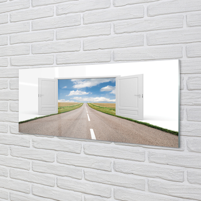 Akriliniai paveikslas Durų kelio dėžė 3d