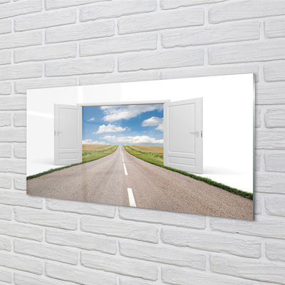 Akriliniai paveikslas Durų kelio dėžė 3d
