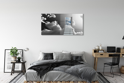 Akriliniai paveikslas Durų debesų laiptai