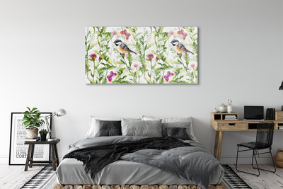 Akriliniai paveikslas Pieštas paukštis žolėje