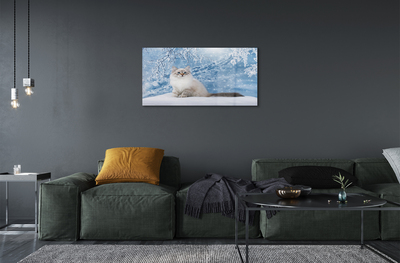 Akriliniai paveikslas Katė žiemą