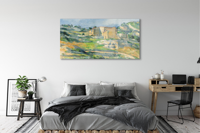 Akrilo stiklo paveikslas Namai Provanse – Paul Cézanne