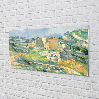 Akrilo stiklo paveikslas Namai Provanse – Paul Cézanne