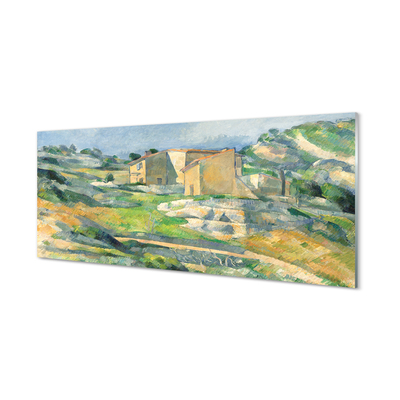 Akrilo stiklo paveikslas Namai Provanse – Paul Cézanne