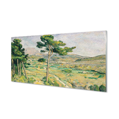 Paveikslas ant akrilinio stiklo Šventasis kalnas Viktorijos ir lanko slėnio viadukas – Paul Cézanne