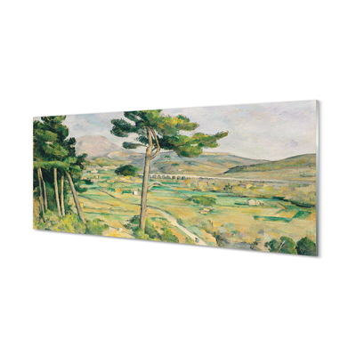 Paveikslas ant akrilinio stiklo Šventasis kalnas Viktorijos ir lanko slėnio viadukas – Paul Cézanne