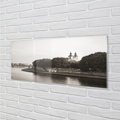 Paveikslas ant akrilinio stiklo Krokuvos upės tiltas