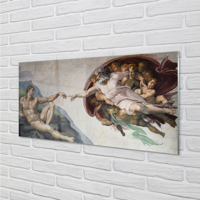 Akriliniai paveikslas Adomo sutvėrimas – Mikelandželas
