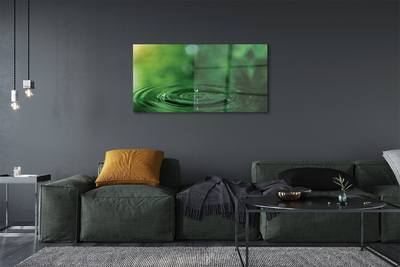 Akrilo stiklo paveikslas Vandens lašo makro