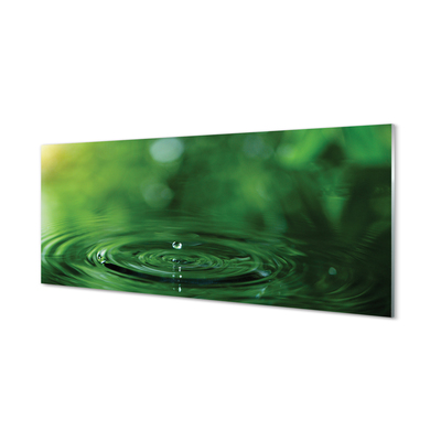 Akrilo stiklo paveikslas Vandens lašo makro