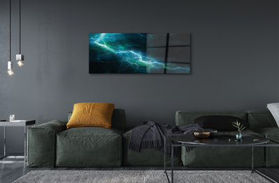 Akrilo stiklo paveikslas Žaibo fraktalai