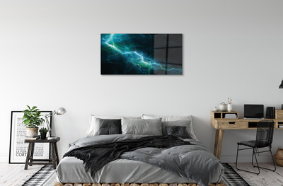 Akrilo stiklo paveikslas Žaibo fraktalai