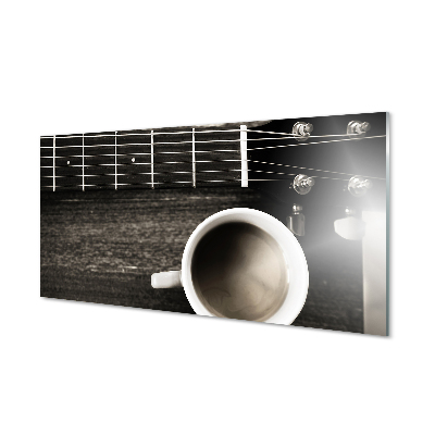 Akrilo stiklo paveikslas Gitaros kava