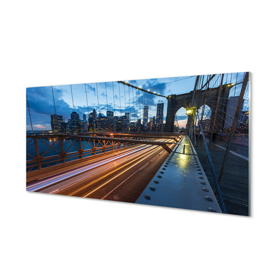 Paveikslas ant akrilinio stiklo Dangoraižių tilto upė