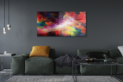 Akrilo stiklo paveikslas Abstrakčių bangų fraktalai