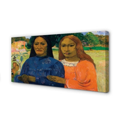 Paveikslas ant drobes Dvi moterys – Paul Gauguin