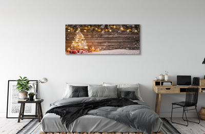 Foto paveikslai ant drobės Kalėdų eglutės sniego papuošimai