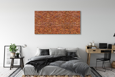 Nuotrauka ant drobes Vintažinė plytų siena