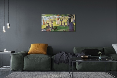 Foto paveikslai ant drobės Sekmadienio popietę Grande Jatte saloje – Georges Seurat
