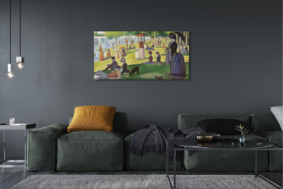 Foto paveikslai ant drobės Sekmadienio popietę Grande Jatte saloje – Georges Seurat