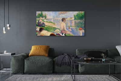 Nuotrauka ant drobes Baigiamoji studija besimaudantiems Asnieres – Georges Seurat