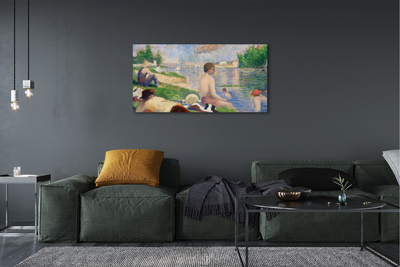 Nuotrauka ant drobes Baigiamoji studija besimaudantiems Asnieres – Georges Seurat