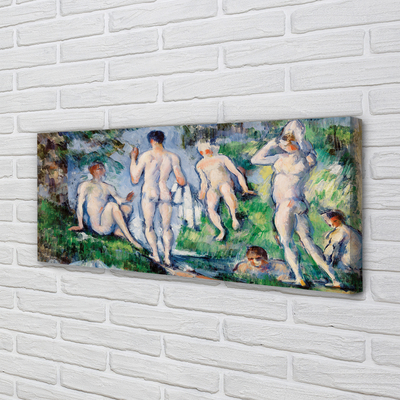 Paveikslas ant drobes Pirtininkai – Paul Cézanne