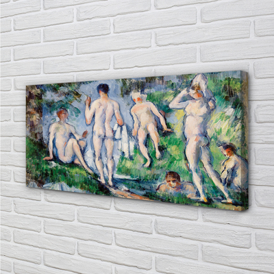 Paveikslas ant drobes Pirtininkai – Paul Cézanne