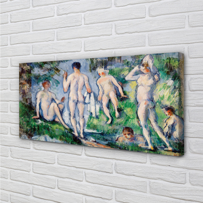 Paveikslas ant drobes Pirtininkai – Paul Cézanne