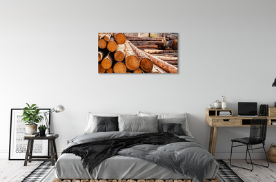 Foto paveikslai ant drobės Rąstų medienos sudėtis