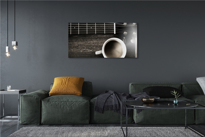 Foto paveikslai ant drobės Gitaros kava