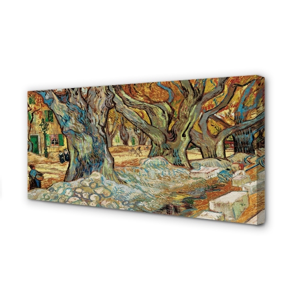 Paveikslas ant drobes Kelio taisymas – Vincentas van Gogas