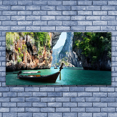 Foto paveikslai ant drobės Boat Lake Rocks kraštovaizdis