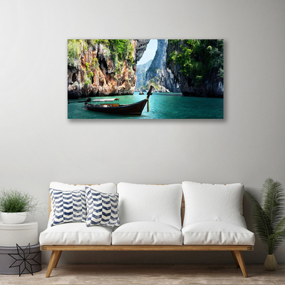 Foto paveikslai ant drobės Boat Lake Rocks kraštovaizdis